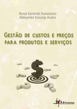Gestão de custos e preços para produtos e serviços