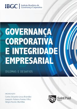 Governança Corporativa e Integridade Empresarial - Dilemas e Desafios