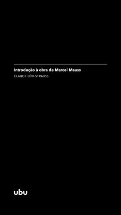 Introdução à obra de Marcel Mauss