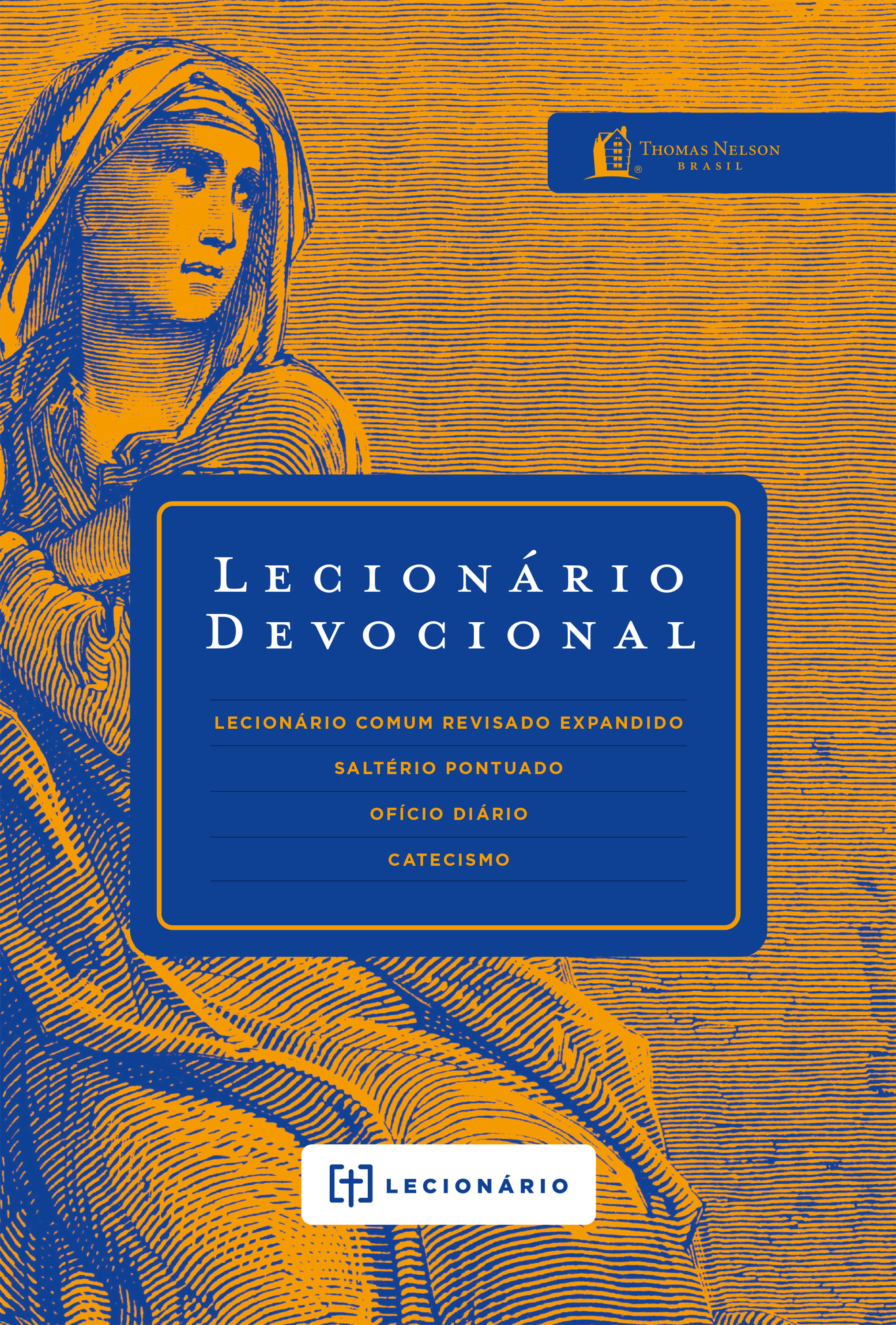 Lecionário devocional, Capa luxo com slipcase – Plano de leitura bíblica trienal com Salmos e oração, organizado pelo calendário litúrgico cristão 