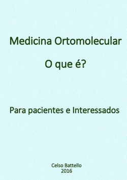 Medicina Ortomolecular - O que é? 