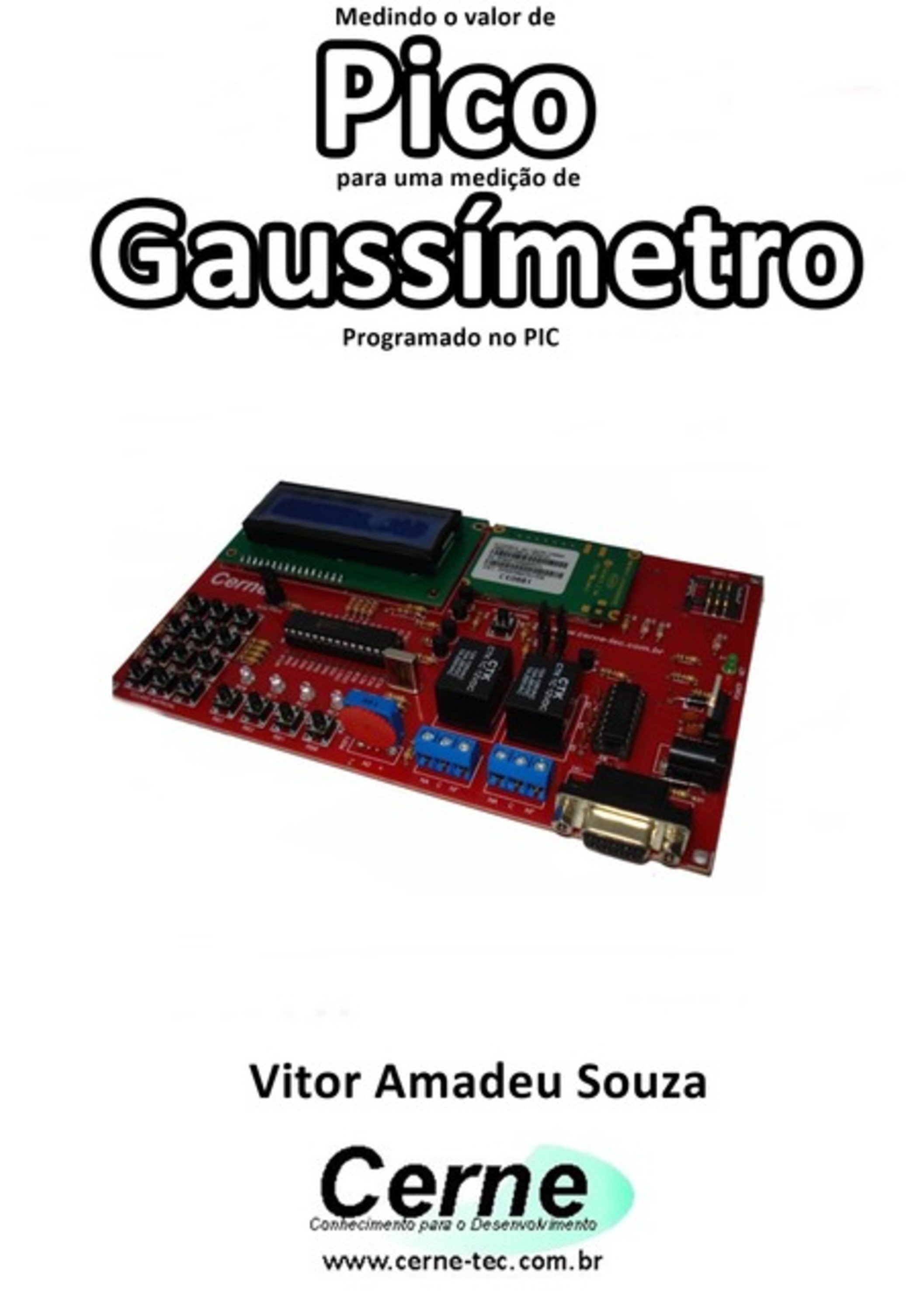 Medindo O Valor De Pico Para Uma Medição De Gaussímetro Programado No Pic