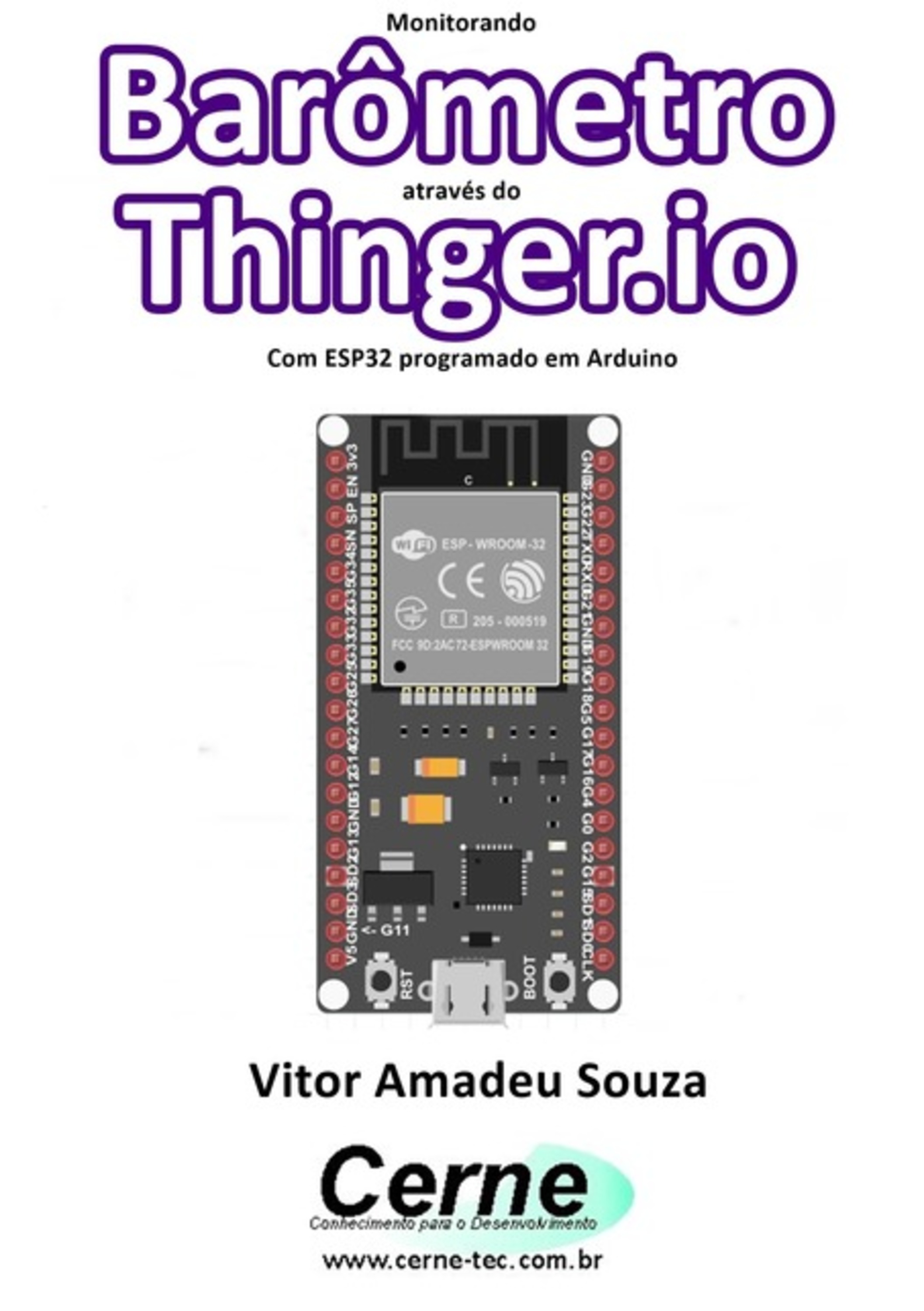 Monitorando Um Barômetro Através Do Thinger.io Com Esp32 Programado Em Arduino