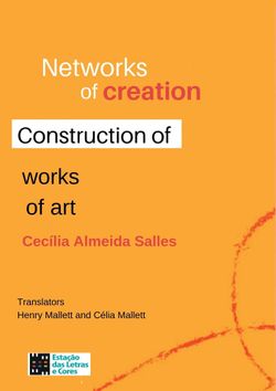 Networks of Creation - construction of works of art