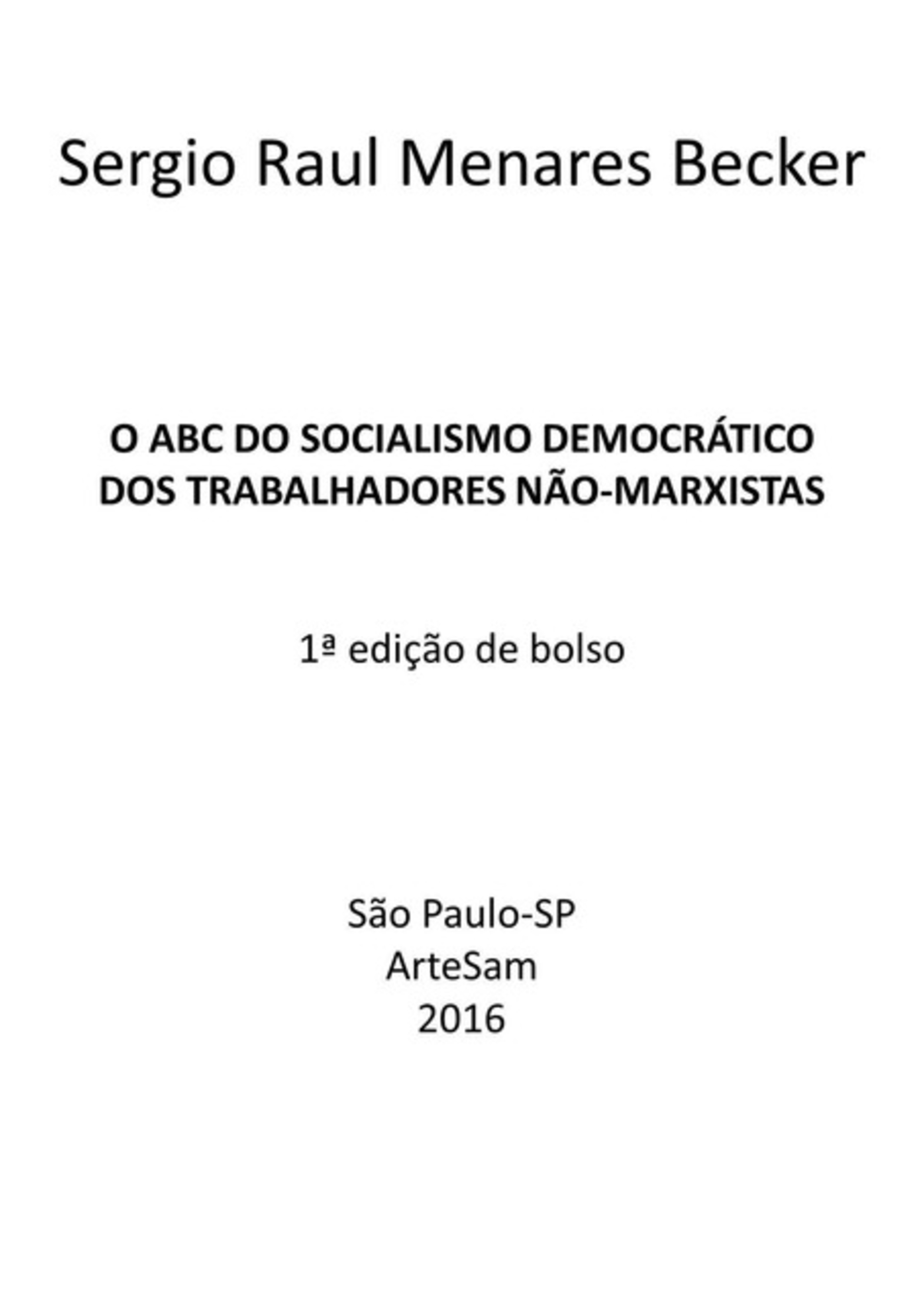 O Abc Do Socialismo Democratico