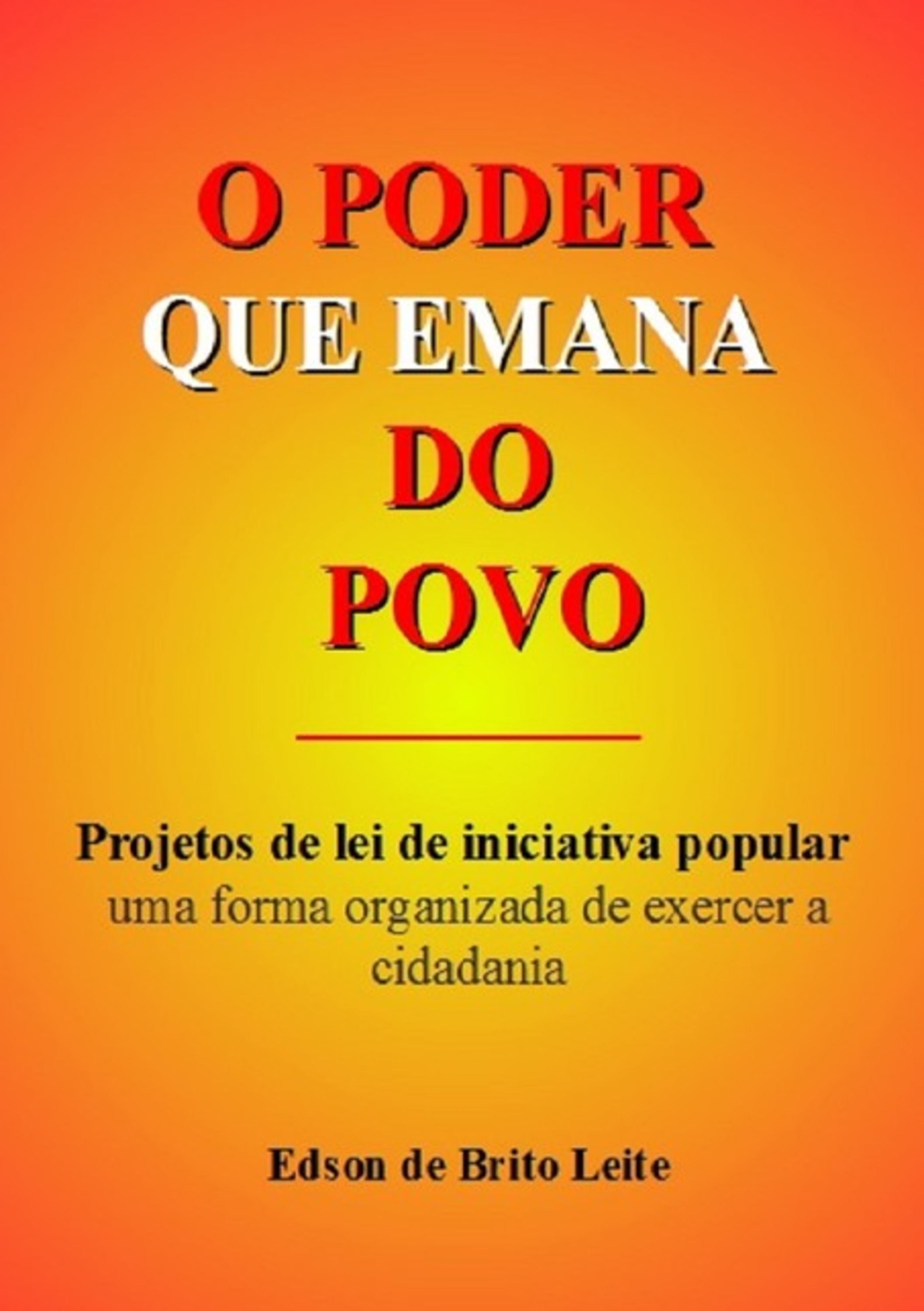 O Poder Que Emana Do Povo