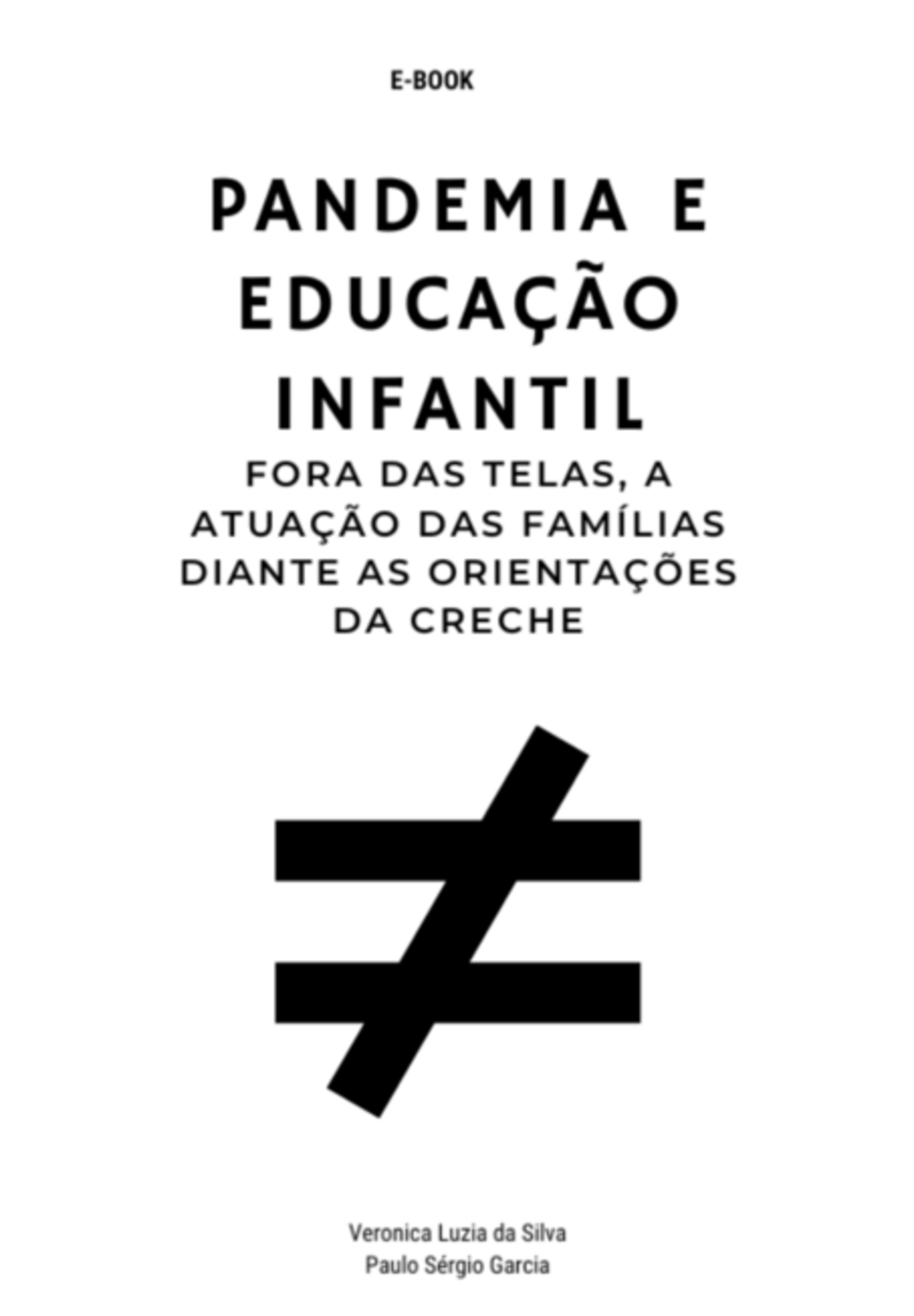 Pandemia E Educação Infantil