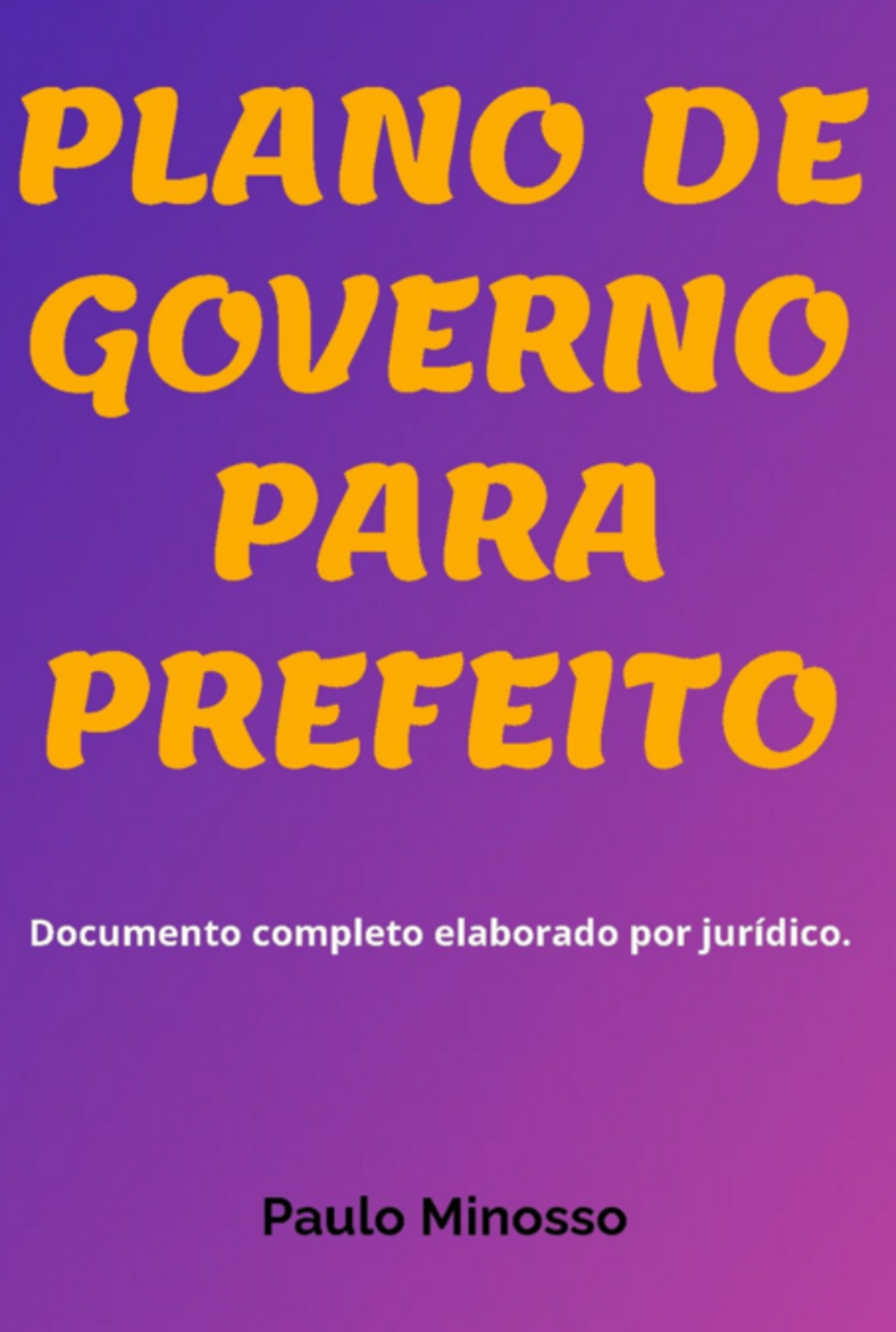 Plano De Governo Para Prefeito