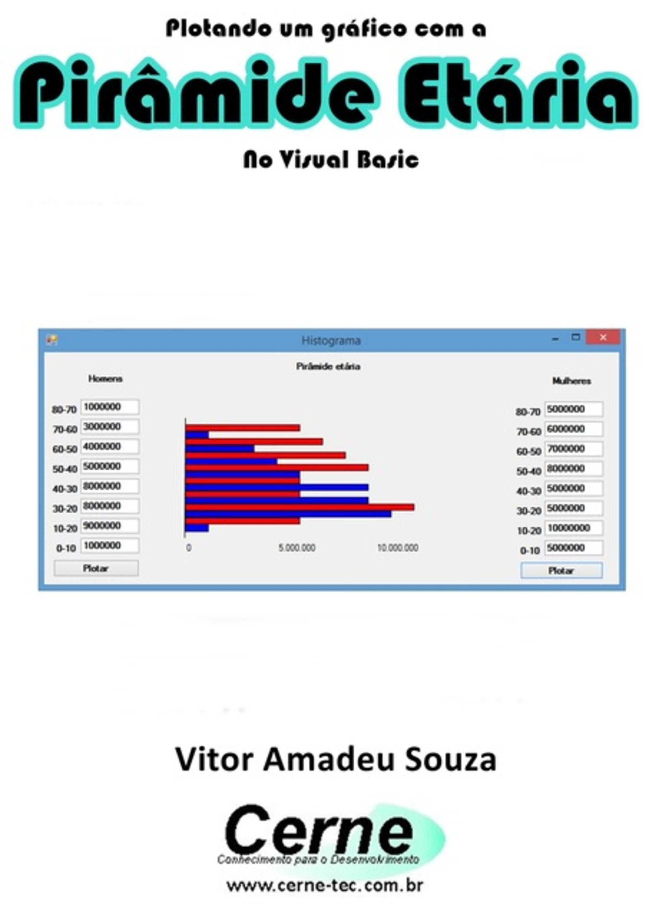 Plotando Um Gráfico Com A Pirâmide Etária No Visual Basic