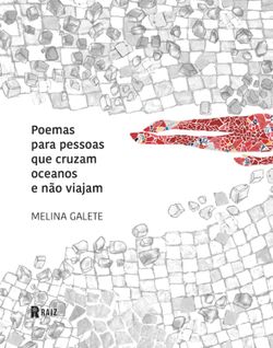 Poemas para pessoas que cruzam oceanos e não viajam