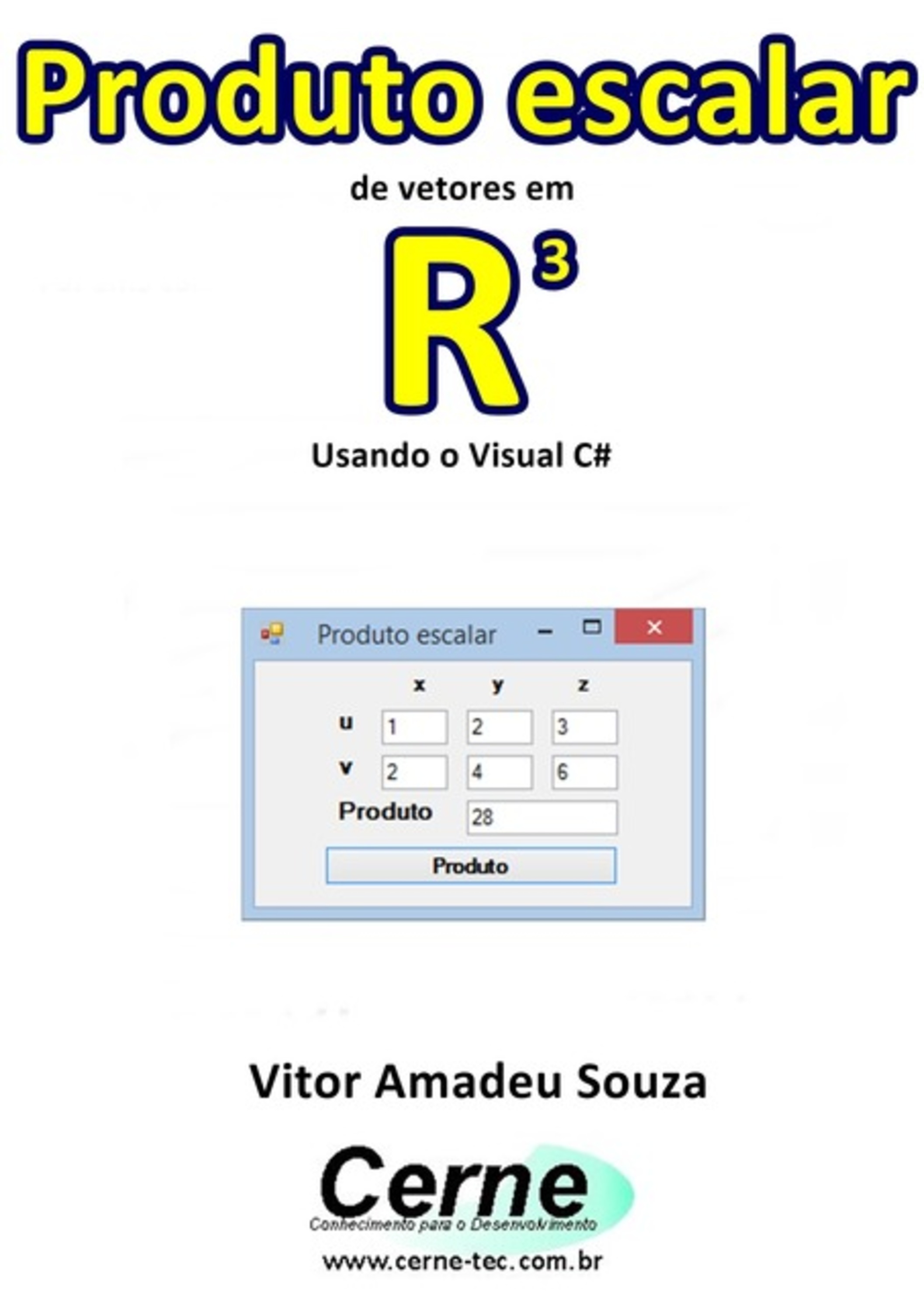 Produto Escalar De Vetores Em R3 Usando O Visual C#