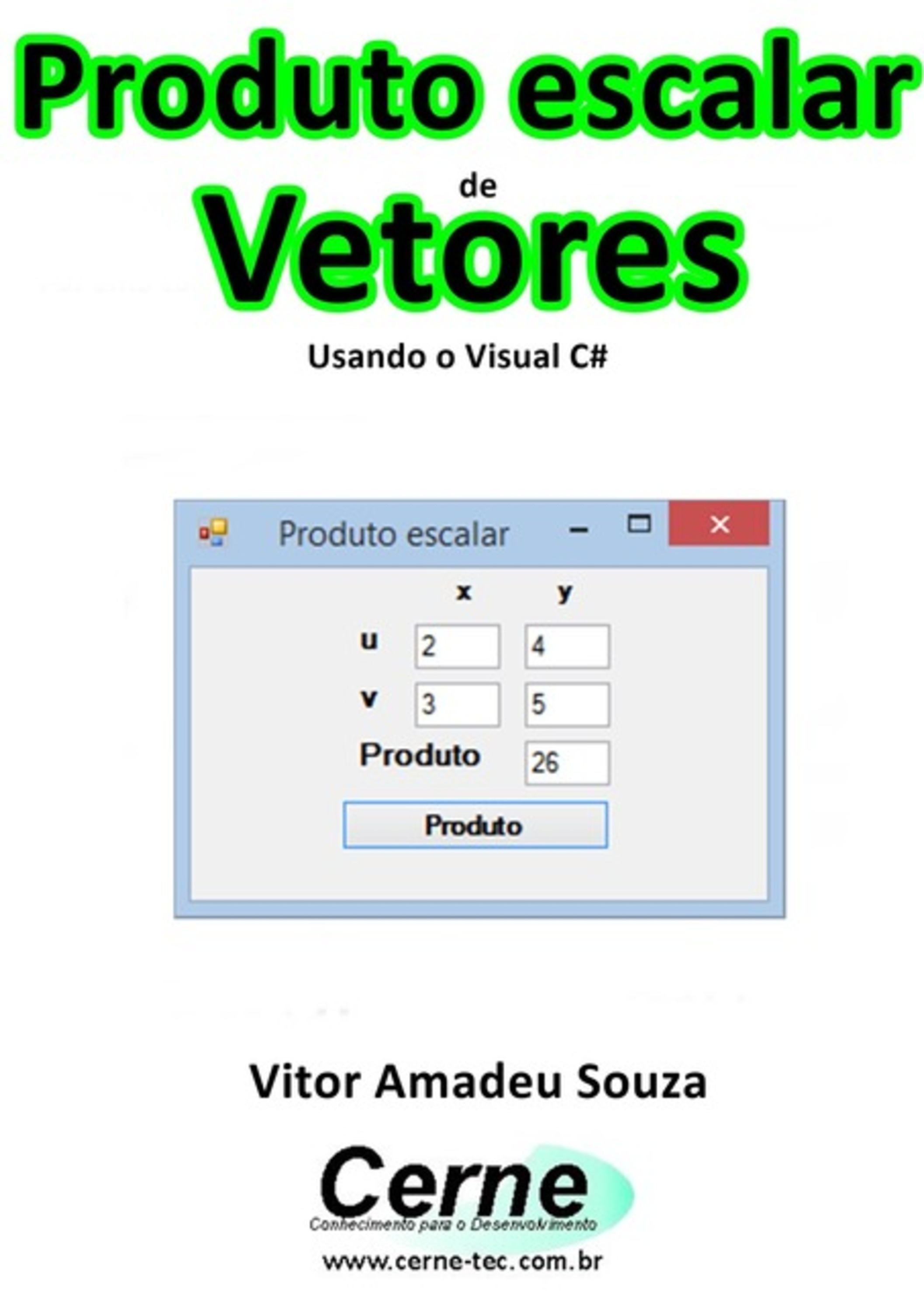 Produto Escalar De Vetores Usando O Visual C#