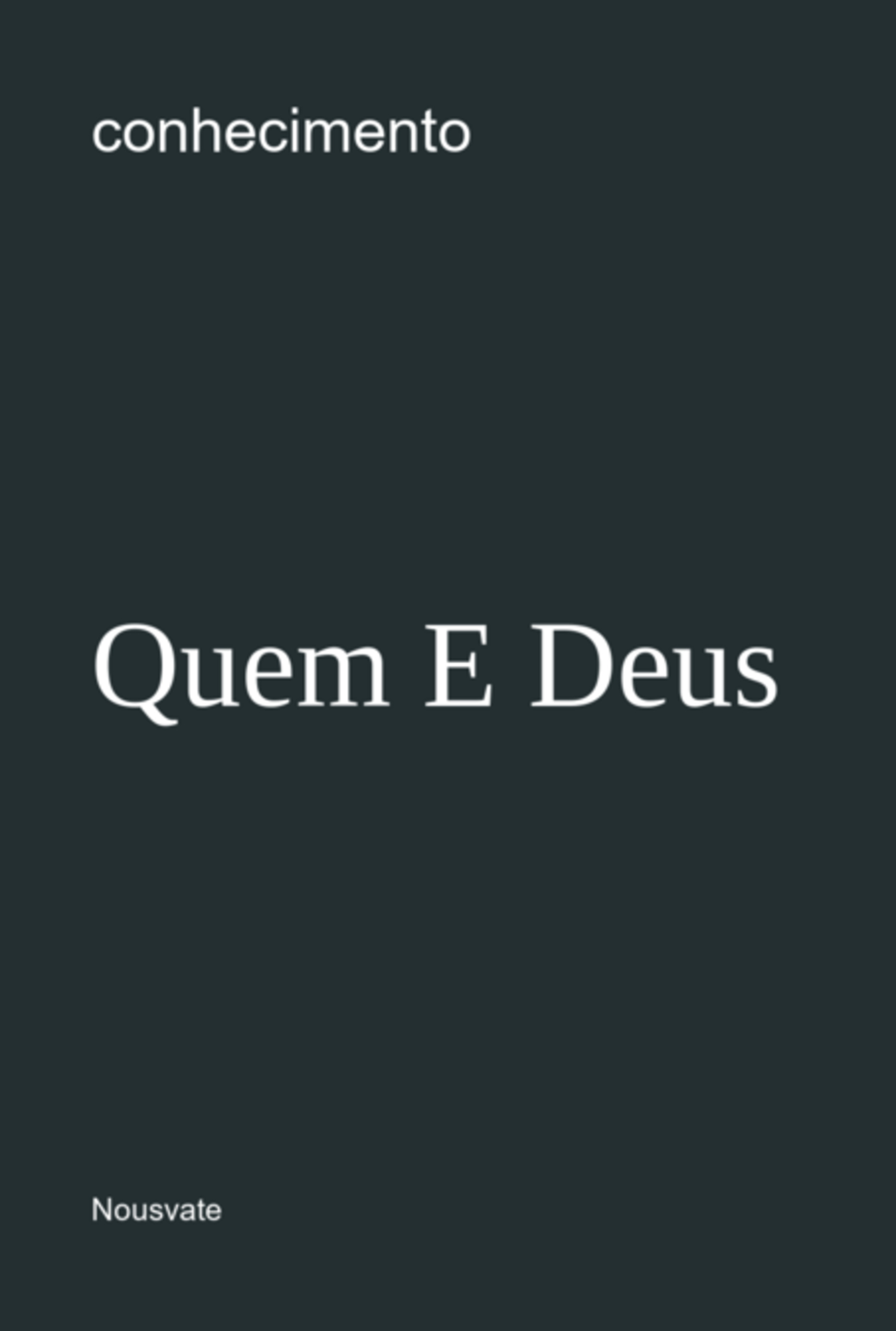 Quem E Deus