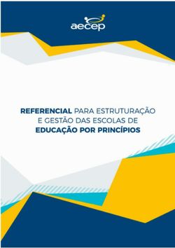 Referencial para estruturação e gestão das escolas de educação por princípios