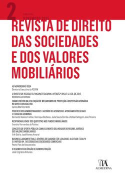 Revista de Direito das Sociedades e dos Valores Mobiliários Nº 2