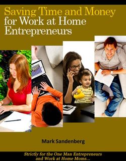 Saving Time and Money for Work at Home Entrepreneurs