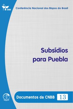 Subsídios para Puebla - Documentos da CNBB 13 - Digital