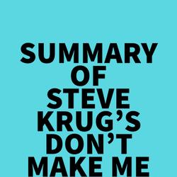 Summary of Steve Krug's Don't Make Me Think, Revisited