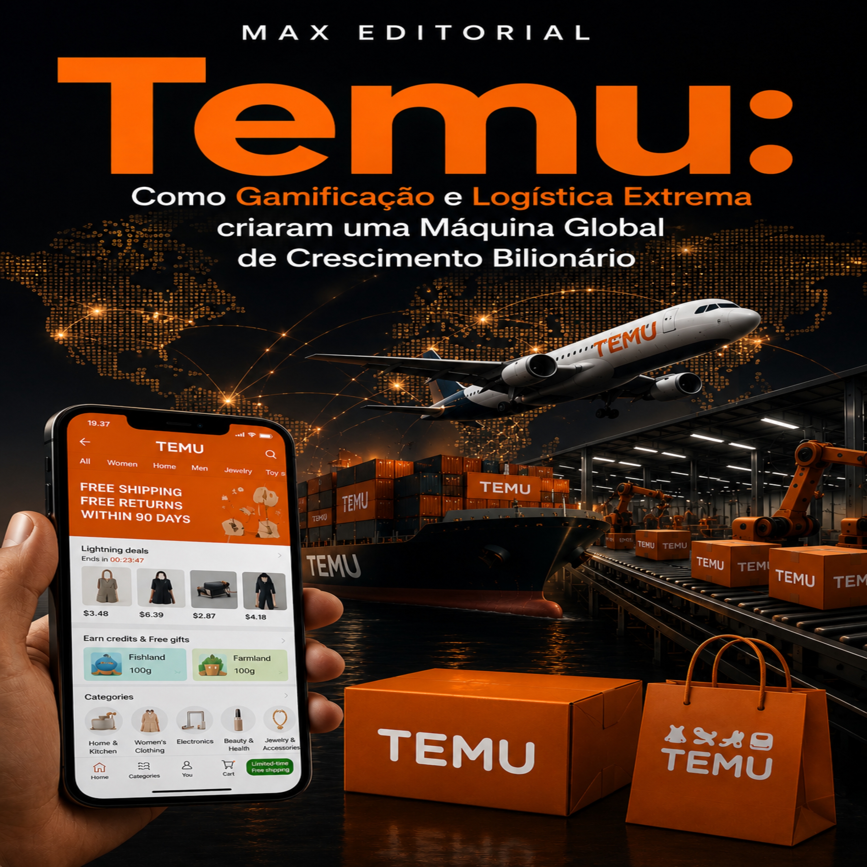 Temu: Como Gamificação e Logística Extrema criaram uma Máquina Global de Crescimento Bilionário