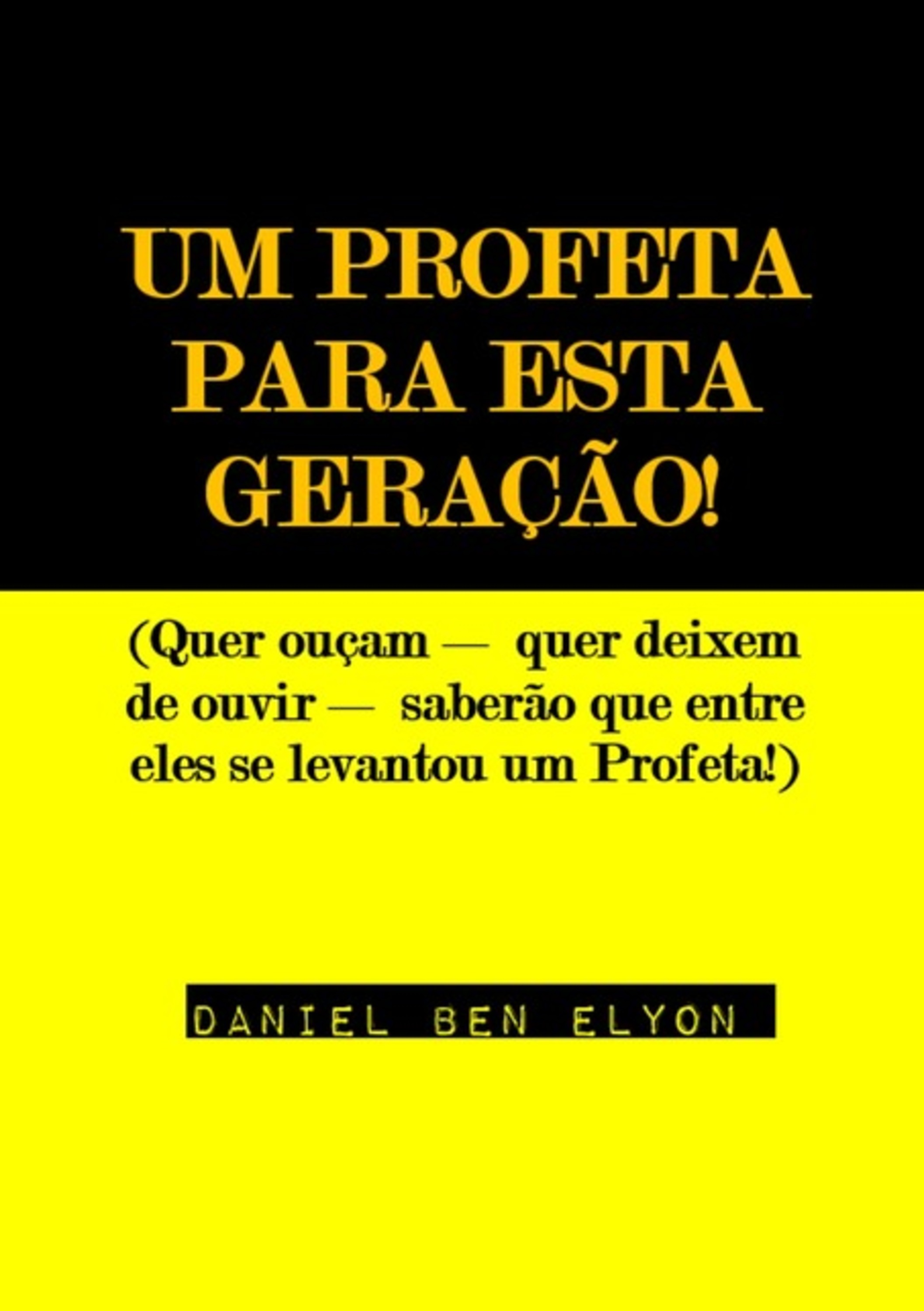 Um Profeta Para Esta Geração!