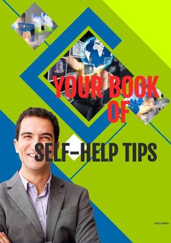Your Book Of Self-Help Tips