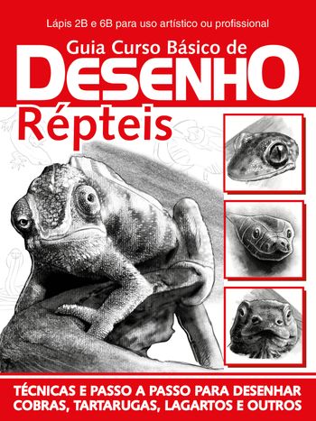 Livro Guia Curso Básico de Desenho Répteis em ebook e epub