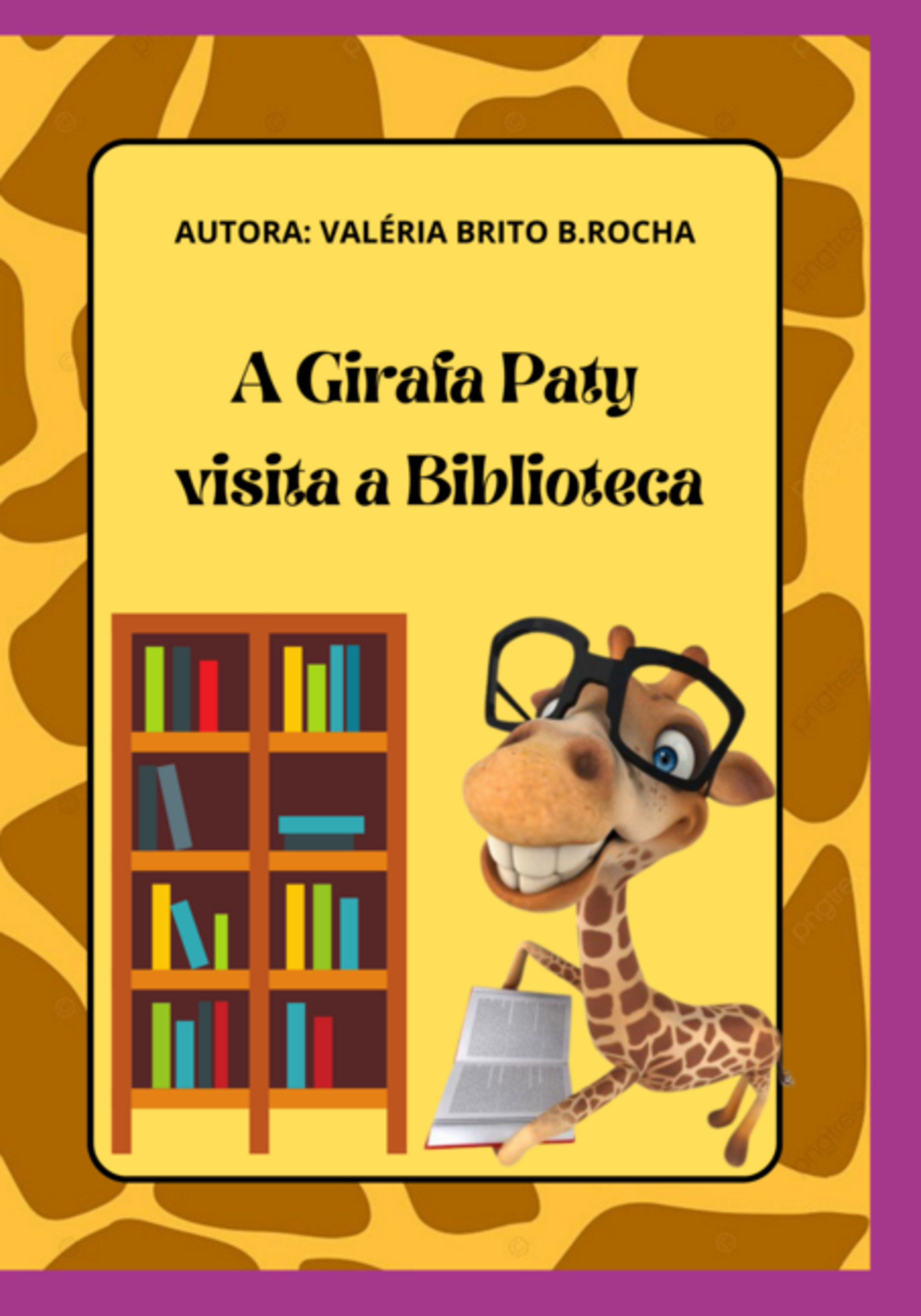 A Girafa Paty Visita A Biblioteca