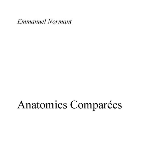 Anatomies Comparees