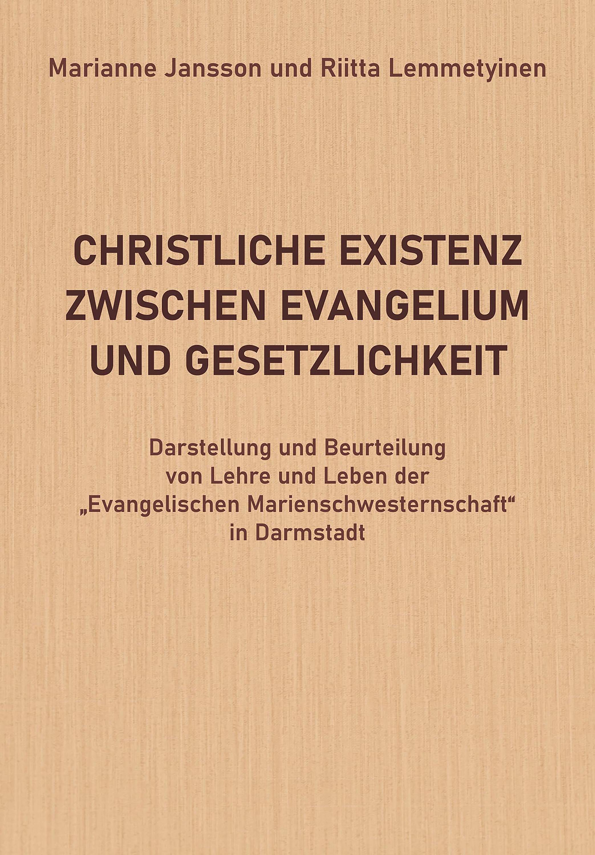 Christliche Existenz Zwischen Evangelium Und Gesetzlichkeit