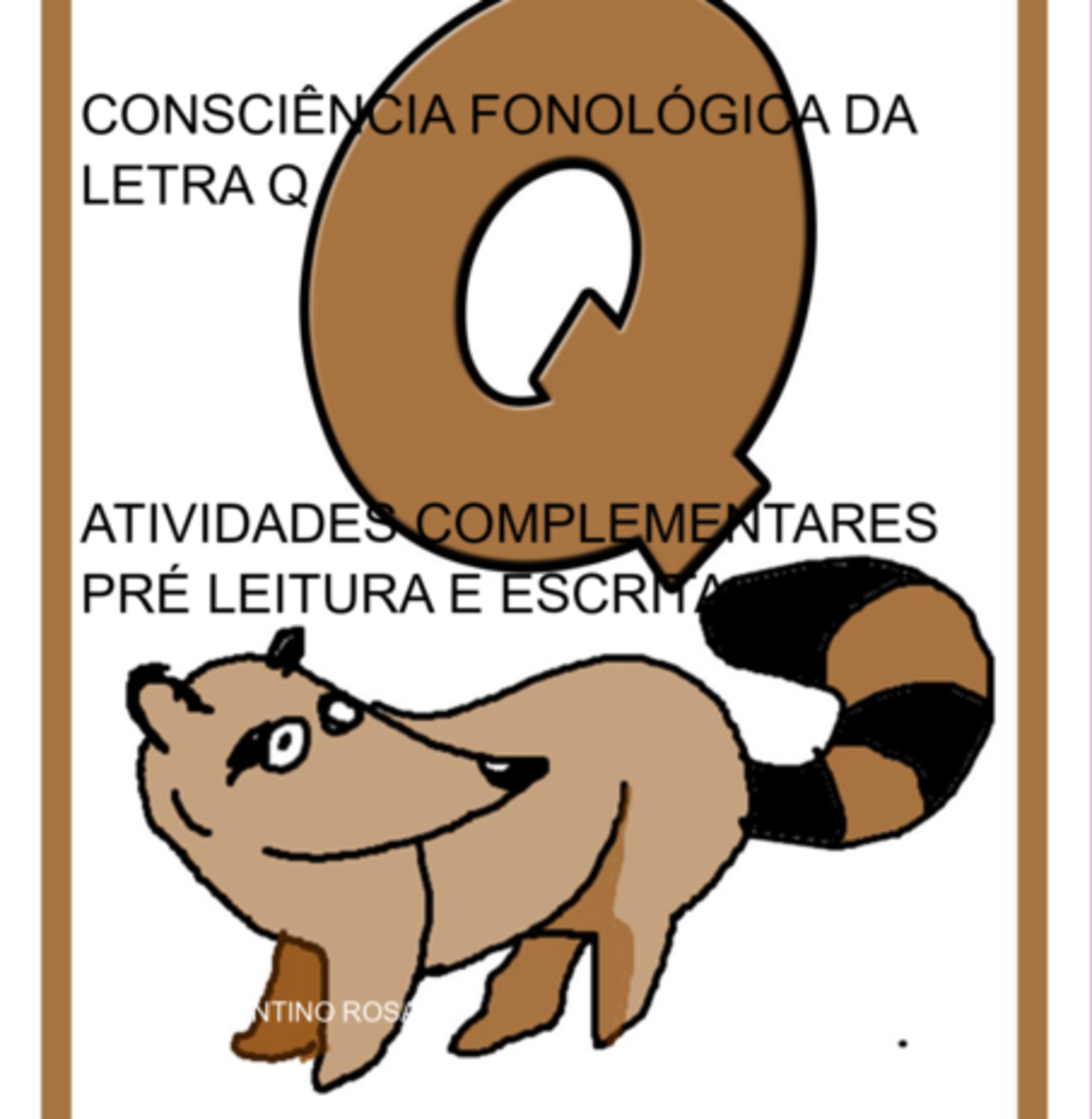 Consciência Fonológica Da Letra Q