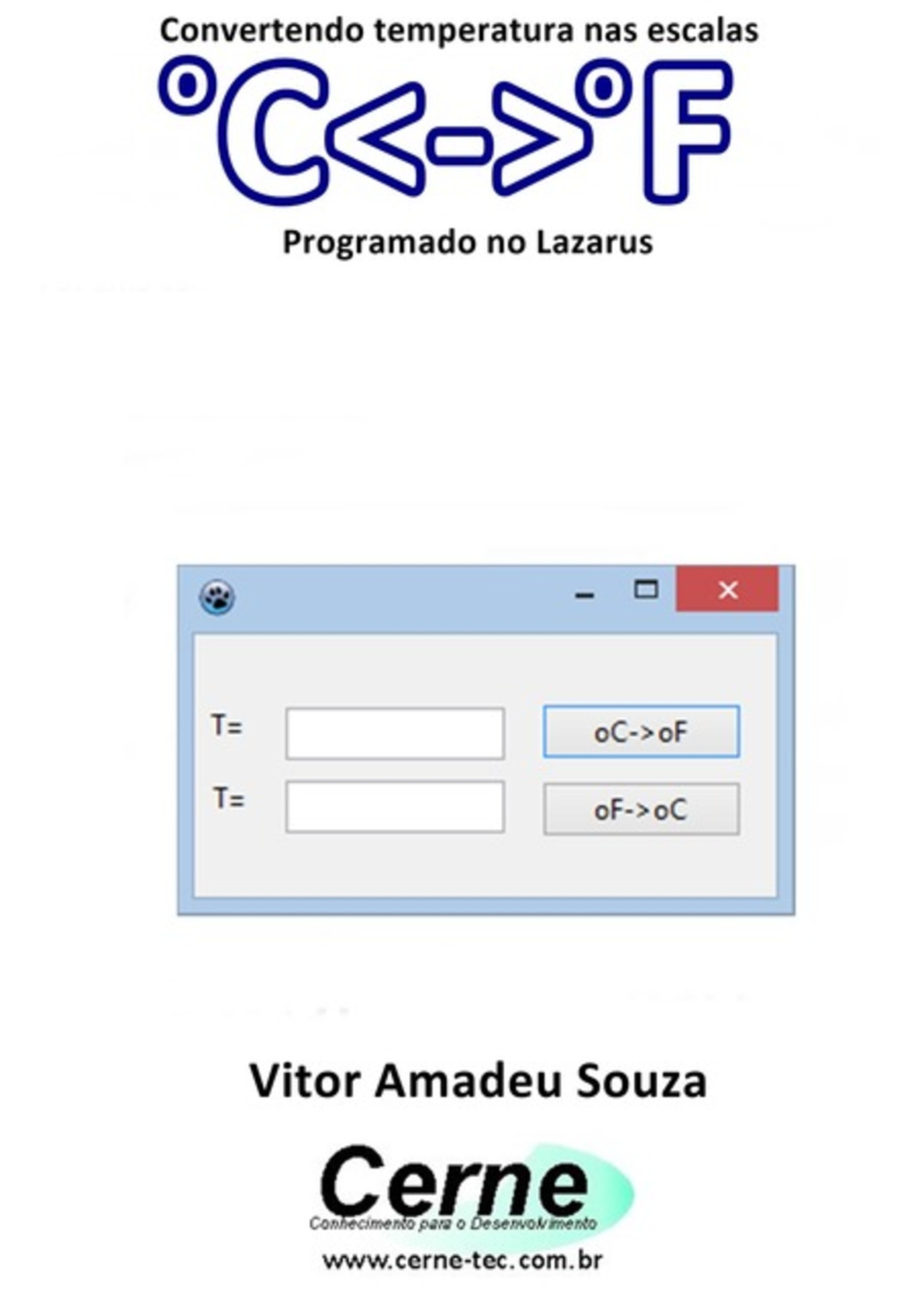 Convertendo Temperatura Nas Escalas Ocof Programado No Lazarus