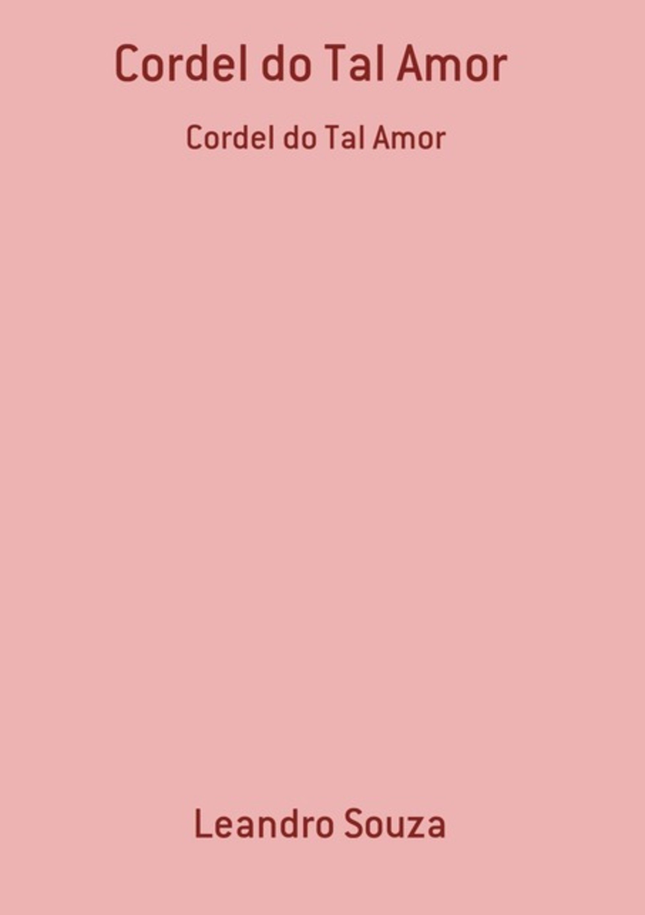 Cordel Do Tal Amor