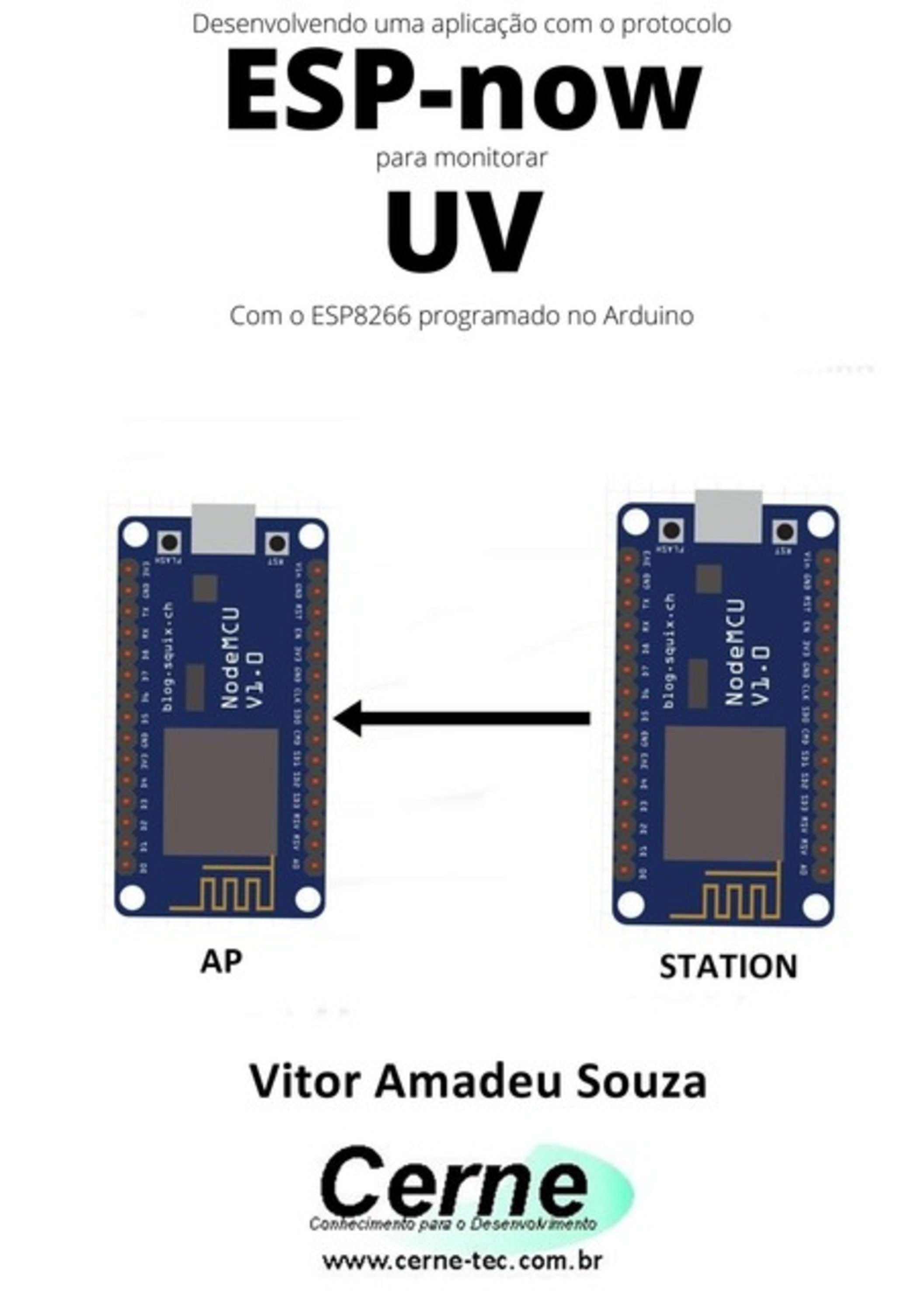 Desenvolvendo Uma Aplicação Com O Protocolo Esp-now Para Monitorar Uv Com O Esp8266 Programado No Arduino