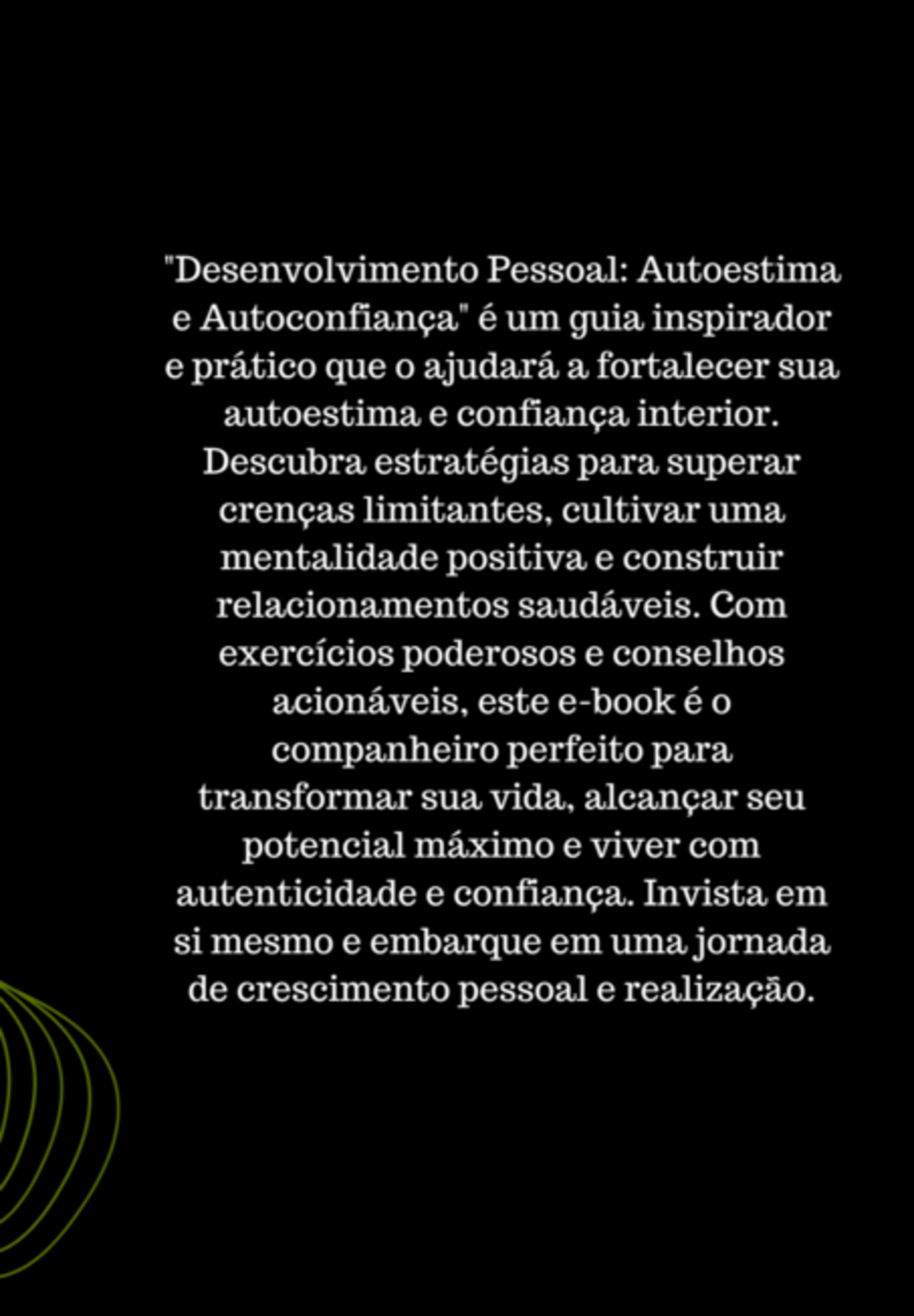 Desenvolvimento Pessoal - Autoestima E Autoconfiança