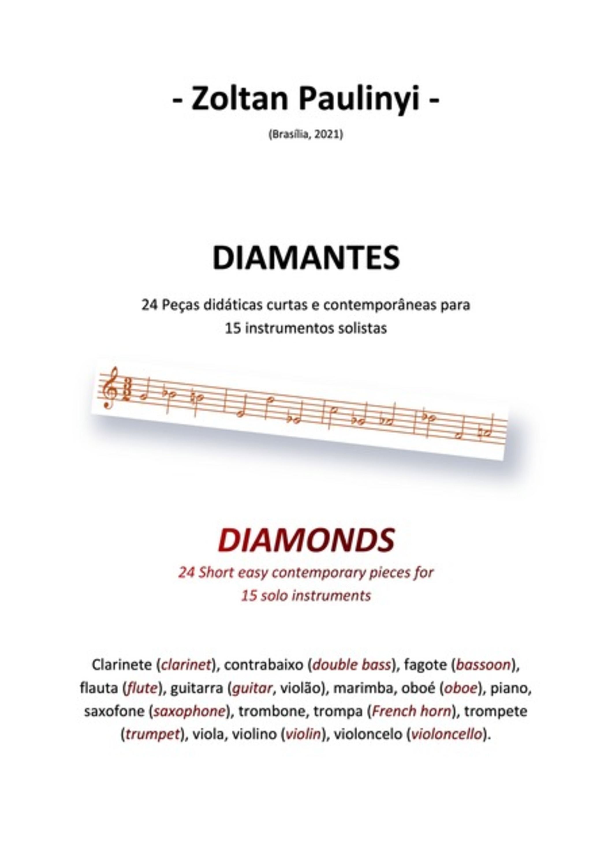 Diamantes Para Instrumentos Solistas (diamonds For Solo Instruments). Brochura (brochure)