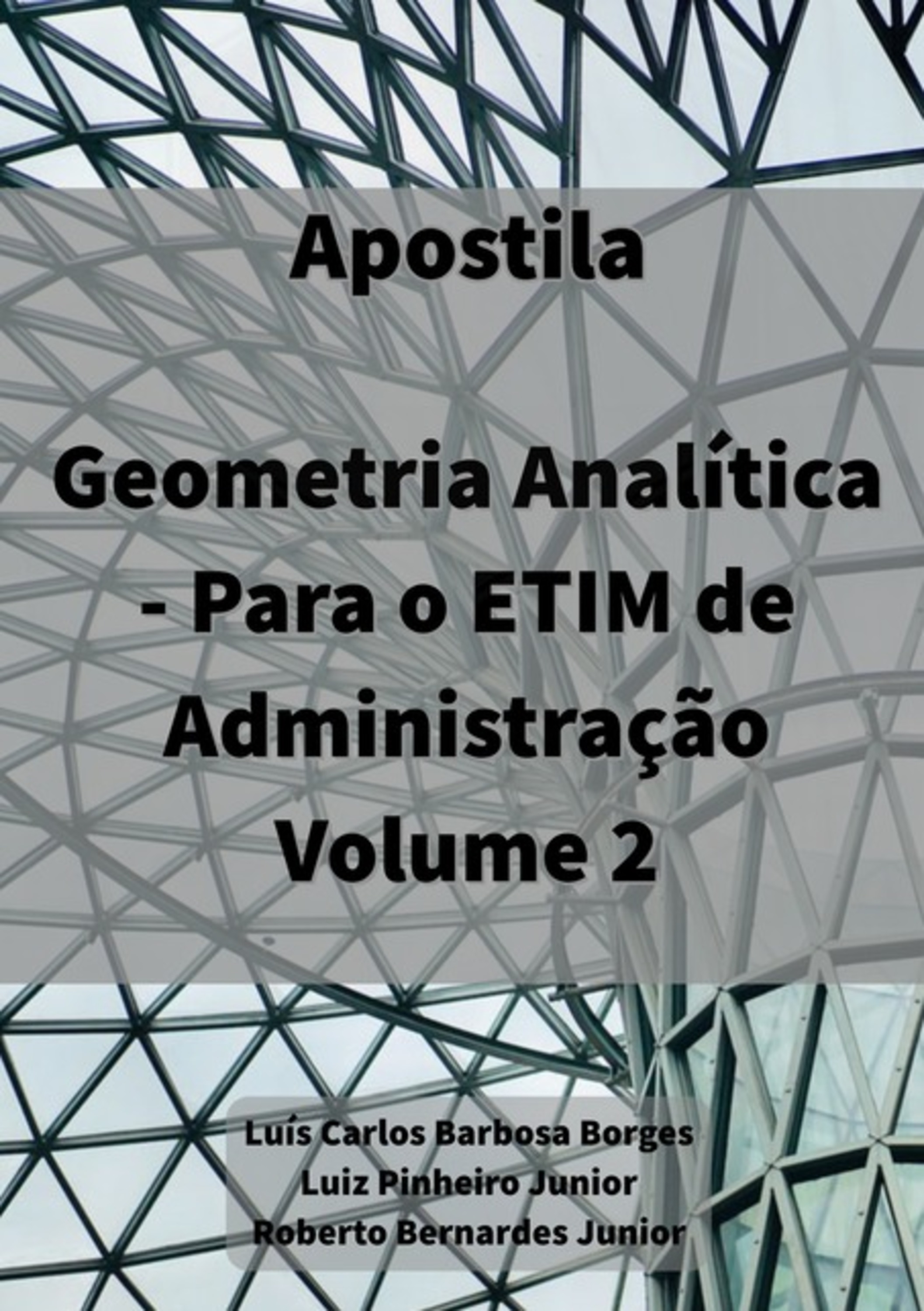 Geometria Analítica – Para Etim De Administração, Vol. 2