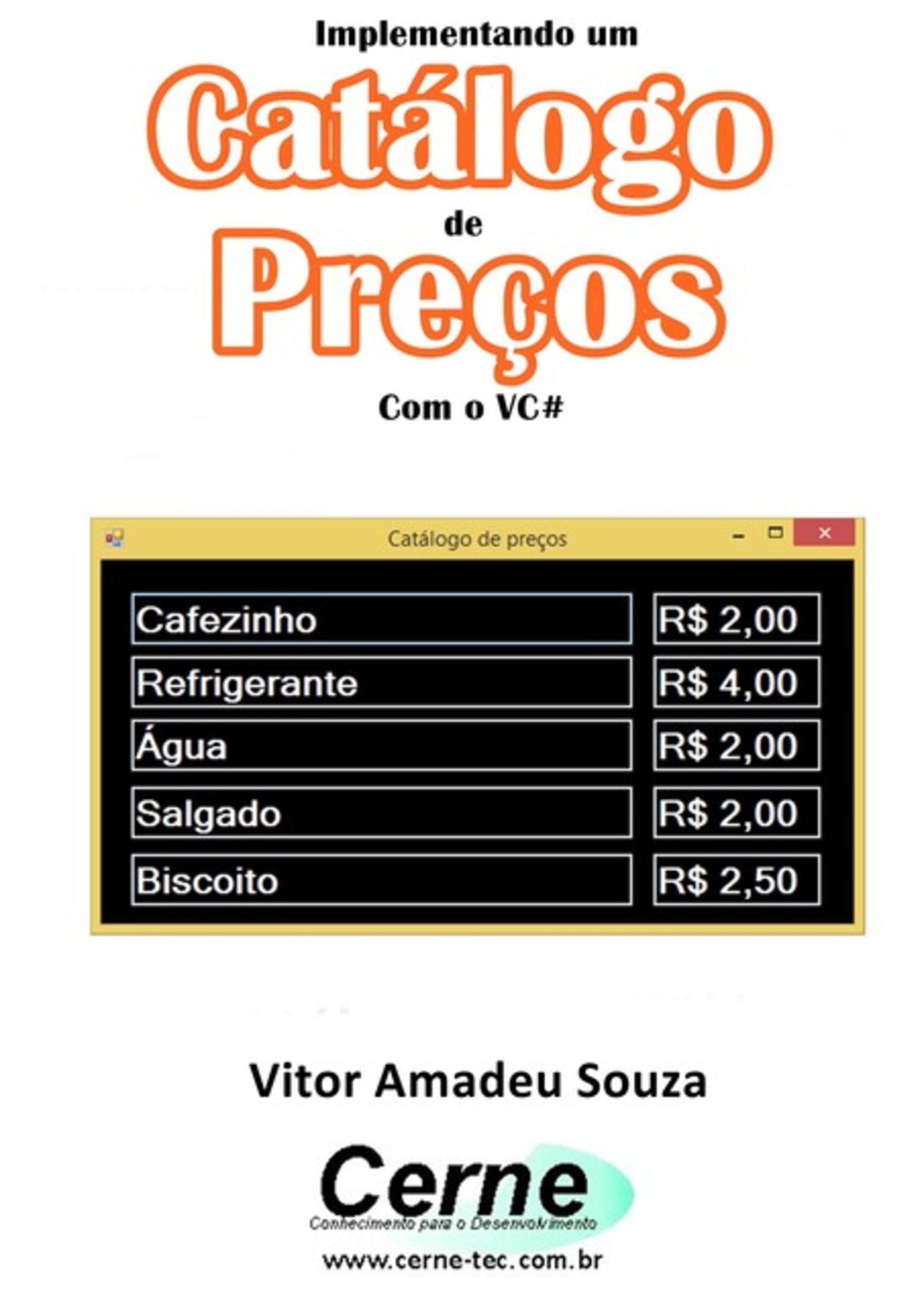 Implementando Um Catálogo De Preços Com O Vc#