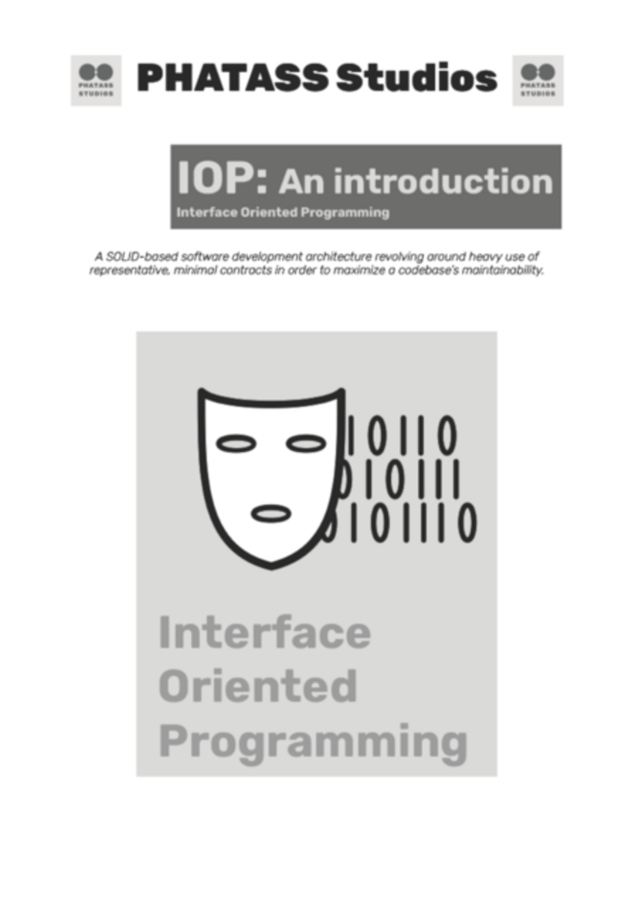 Iop - Interface Oriented Programming