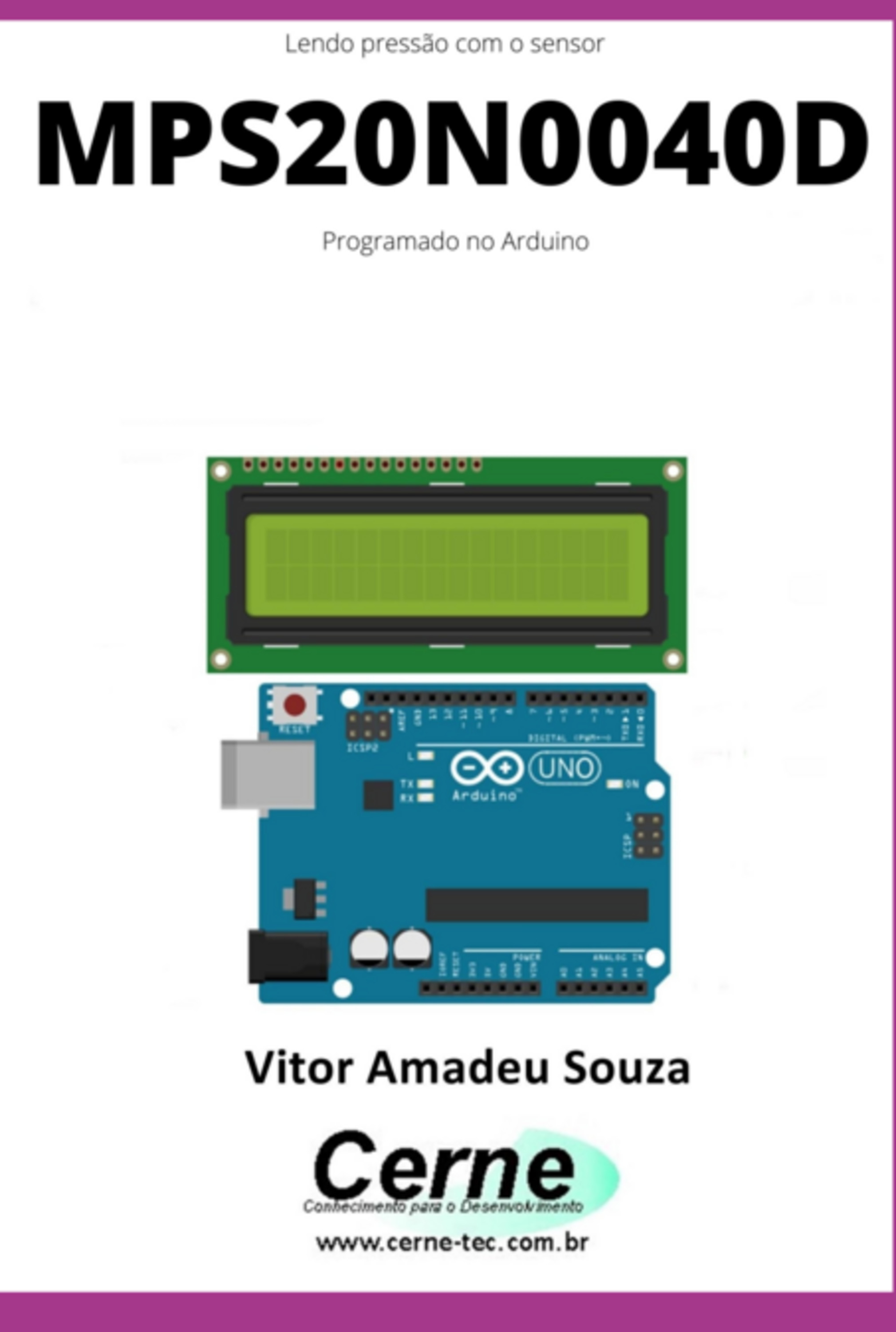 Lendo Pressão Com O Sensor Mps20n0040d Programado No Arduino