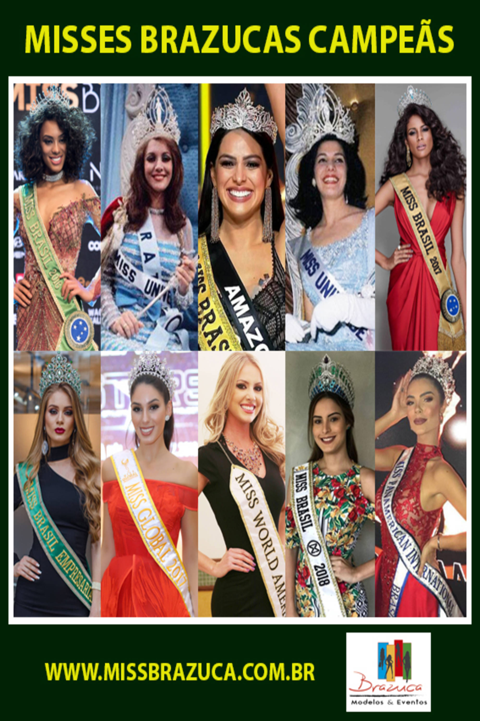 MUNDO MISS - MISSES BRAZUCAS CAMPEÃS