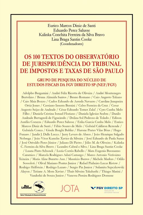 Os 100 textos do observatório de jurisprudência do tribunal de impostos e taxas de São Paulo