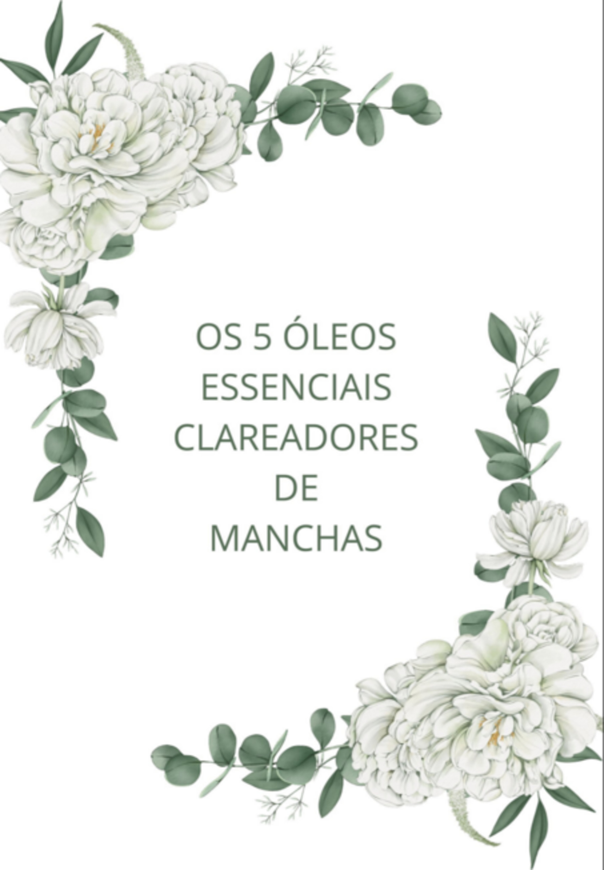 Os 5 Óleos Essenciais Clareadores De Manchas