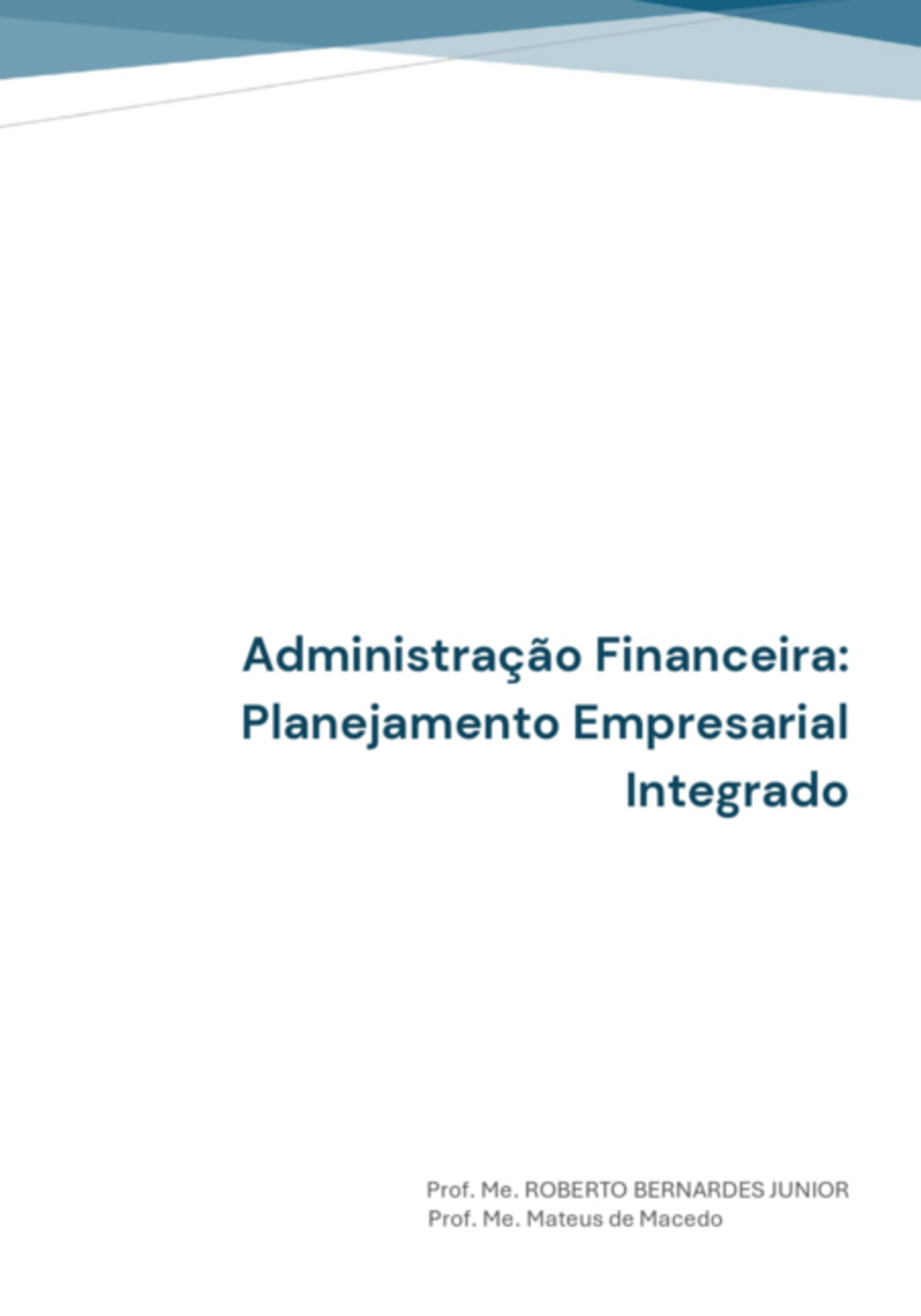 Planejamento Empresarial Integrado