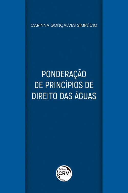 Ponderação de princípios de direito das águas