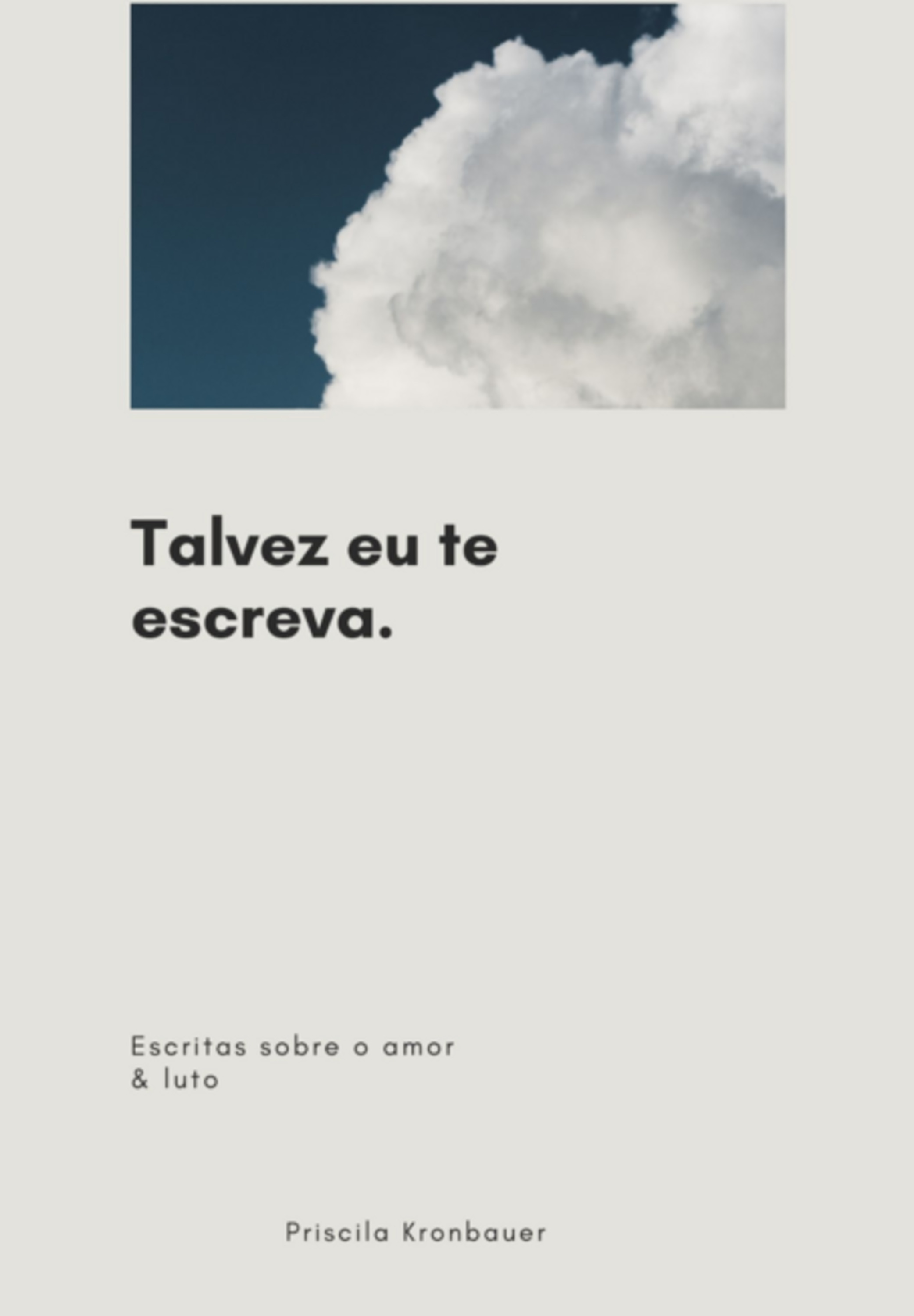 Talvez Eu Te Escreva